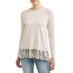 Used Time and tru Floral women's spilt back